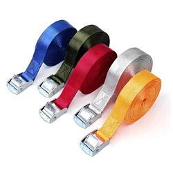 1m Cargo Straps With Buckle Tie-Down Belt for Motorcycle Car Bicycle Metal Tow Rope Strong Ratchet Fixing Belt for Luggage Bag