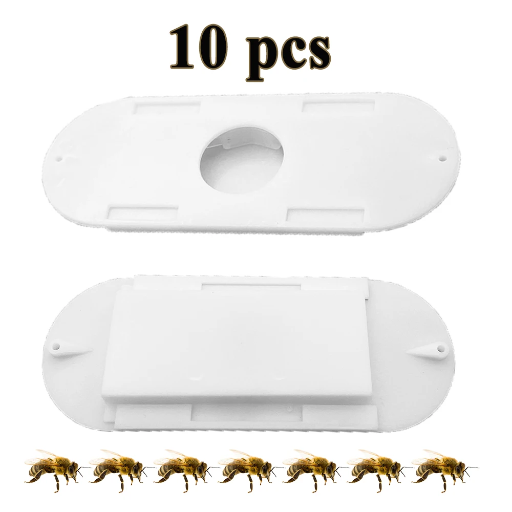 

Porter Bee Escape For Honey House Brood Nest Hive Box One-way Valve Door Plastic Clear Honey Supers Bees Pass Through Tool 10PCS