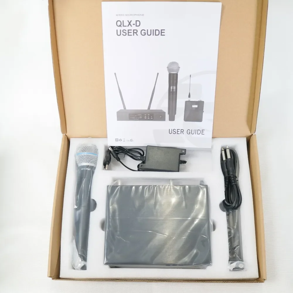 

New Generation Axint QLXD 100 Channel Beta58 Handheld Wireless Microphone System Super Cardioid B58 Handheld QLXD4 Receiver