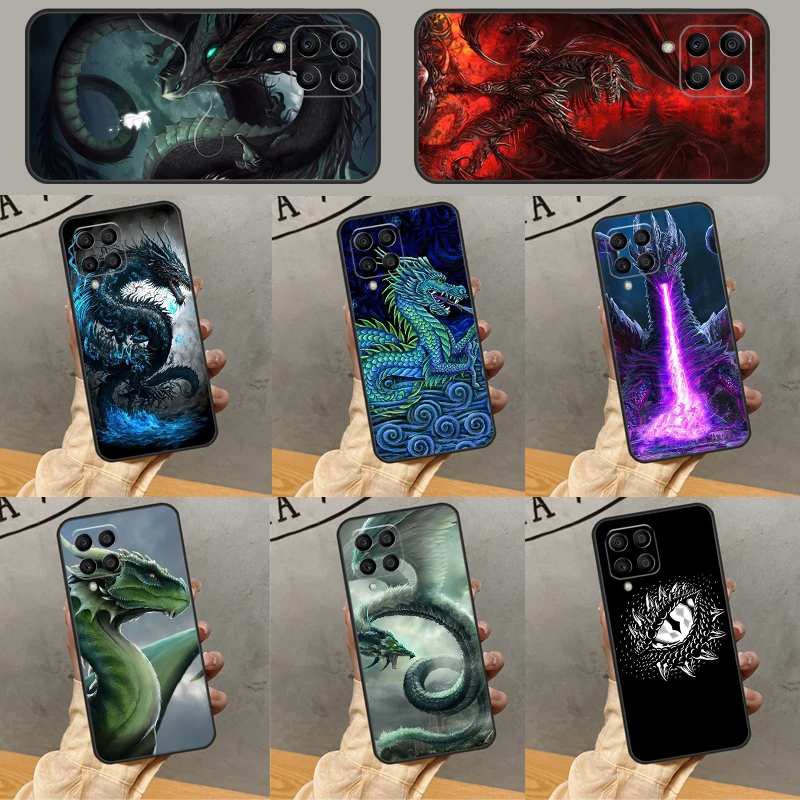 Funda de dragón legendario para Samsung Galaxy M53 M33 M32 M16 M06 M12 M55 M15 M35 M14 M34 M54 M11 M21 M31 M13 M52