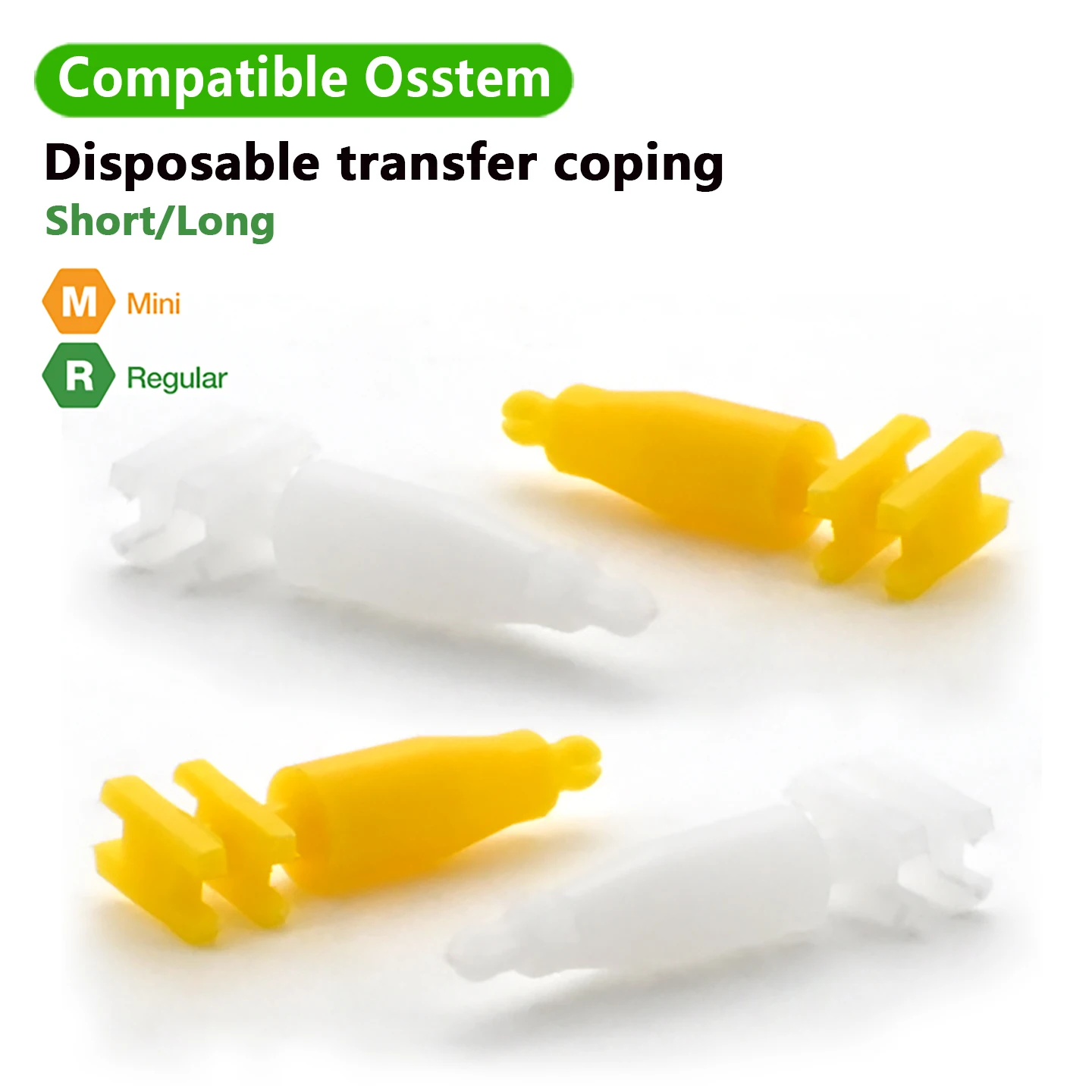 Dental Implant Transfer Coping Osstem Compatible Open Tray Disposable Plastic Impression Post OEM ODM Factory Stock 24H Shipping