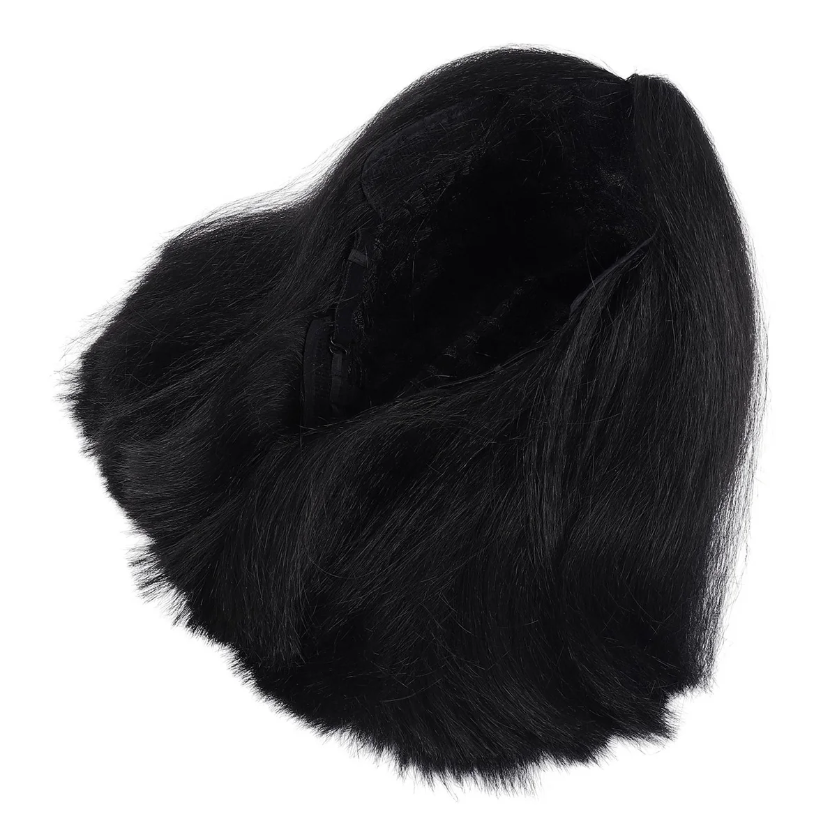 12 Inches Center Parted Wig Set Black Wig Set African Short Hair Soft European American Chemical Fiber Wig