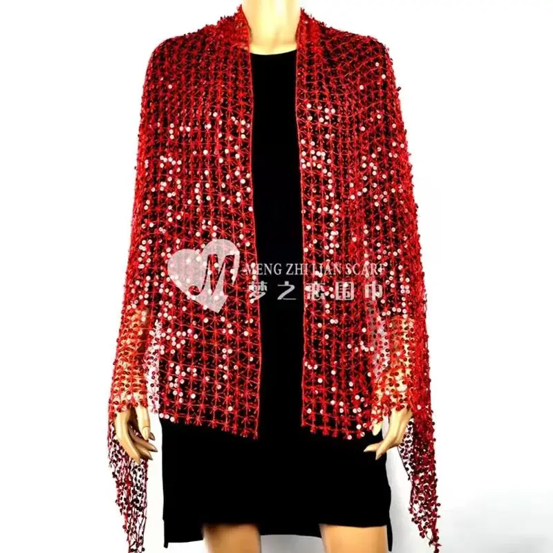 

Allover Star Soluble Sequins Bead Embroidery Shawl Scarf Bridal Wedding Evening Best Selling in EU US​