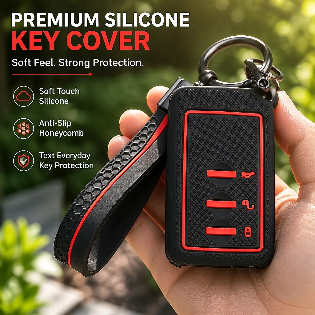 Key Fob Cover for Subaru Forester Outback Crosstrek Impreza Ascent WRX with Keychain Anti-Scratch Shockproof Soft Grip New
