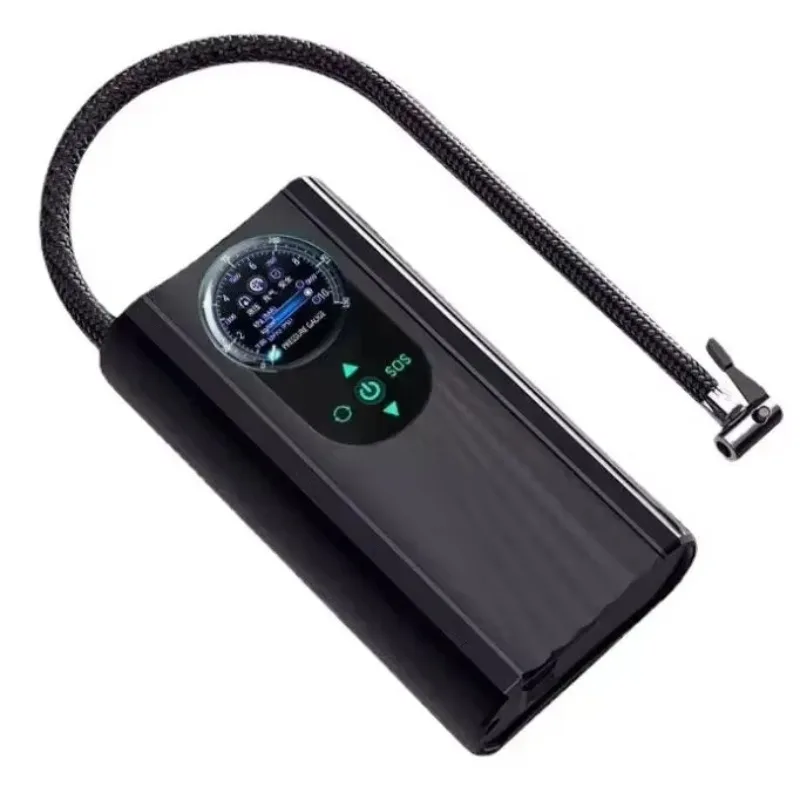 

SXLL Hot Products 12V Abs Tire Pressure Monitor Portable Pump Pressure Gauge Bicycle Car Football Car Air Pump