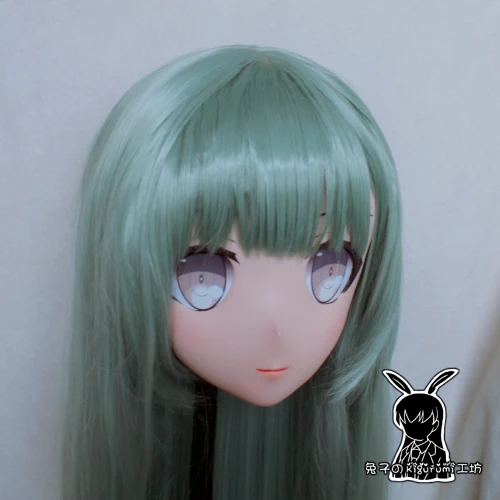 (KM5184)Top Quality Handmade Female Resin Cosplay Japanese Role Play Suzutani Kigurumi Mask Crossdresser Doll Transgender Mask