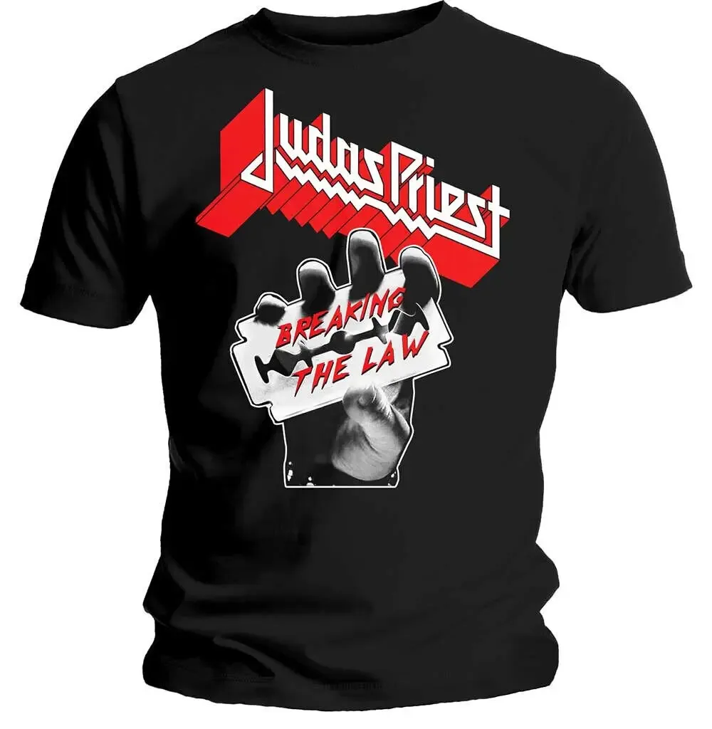 Judas Priest Breaking The Law T Shirt New Official