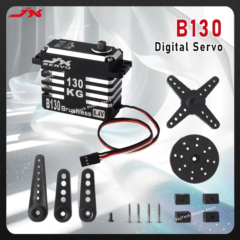 

JX Servo B130 Digital Servo - 130KG Mega Torque, Full CNC Metal Gear, Brushless, for 1/5 RC Cars, Trucks & Robotics