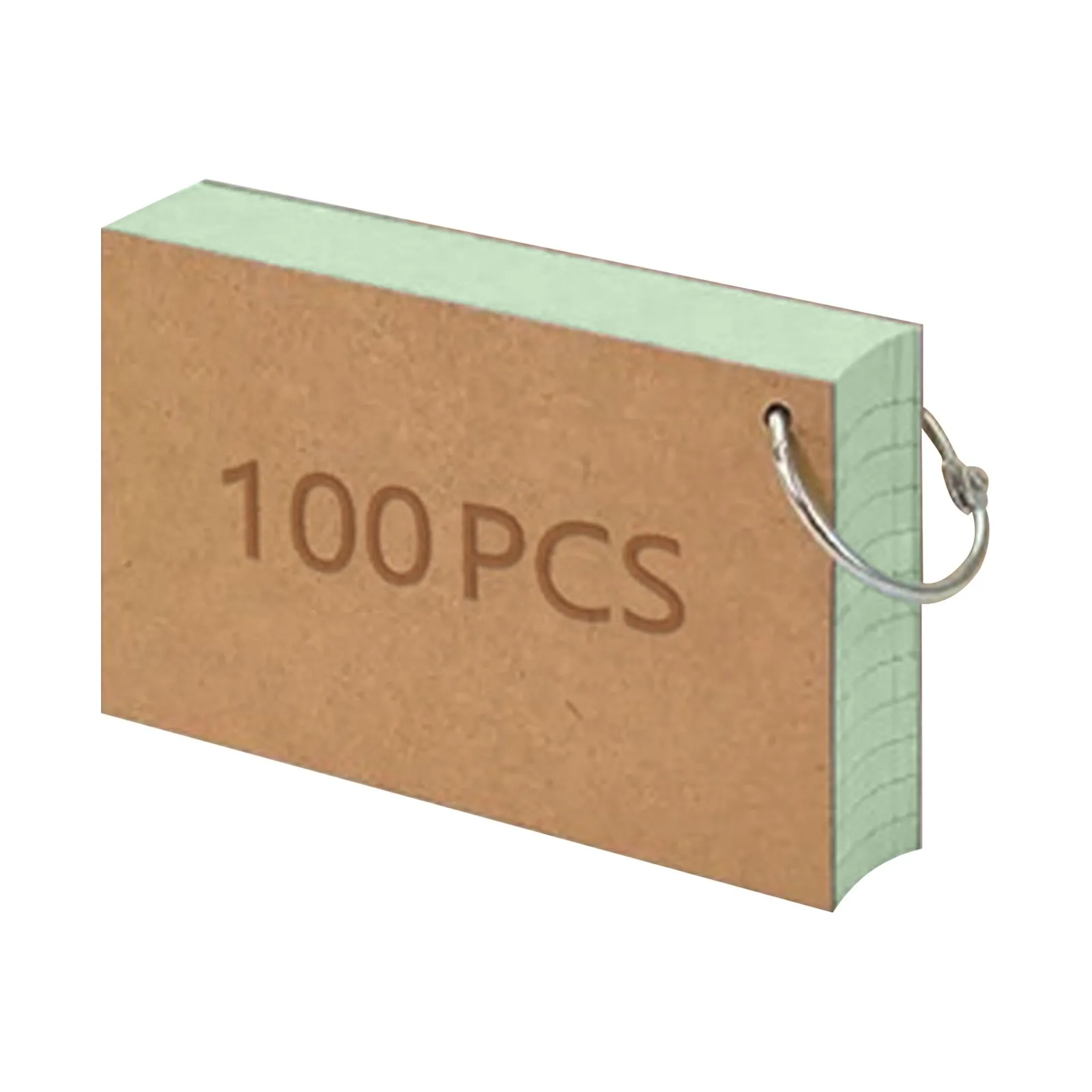 100 tarjetas de índice de colores, tarjetas Flash con anillo, tarjetas de notas con forro en ambos lados, tarjeta de estudio gobernada para estudiar, aprender, escuela, universidad