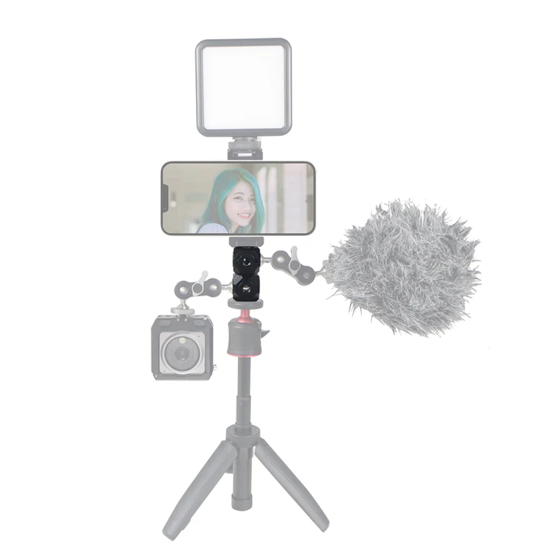 Universal Magic Cubic 1/4 3/8 Schraube Loch Adapter Dual Cube Halterung für DSLR Käfig Rig Flash Monitor Stativ Mikrofon Ständer – Detail 16