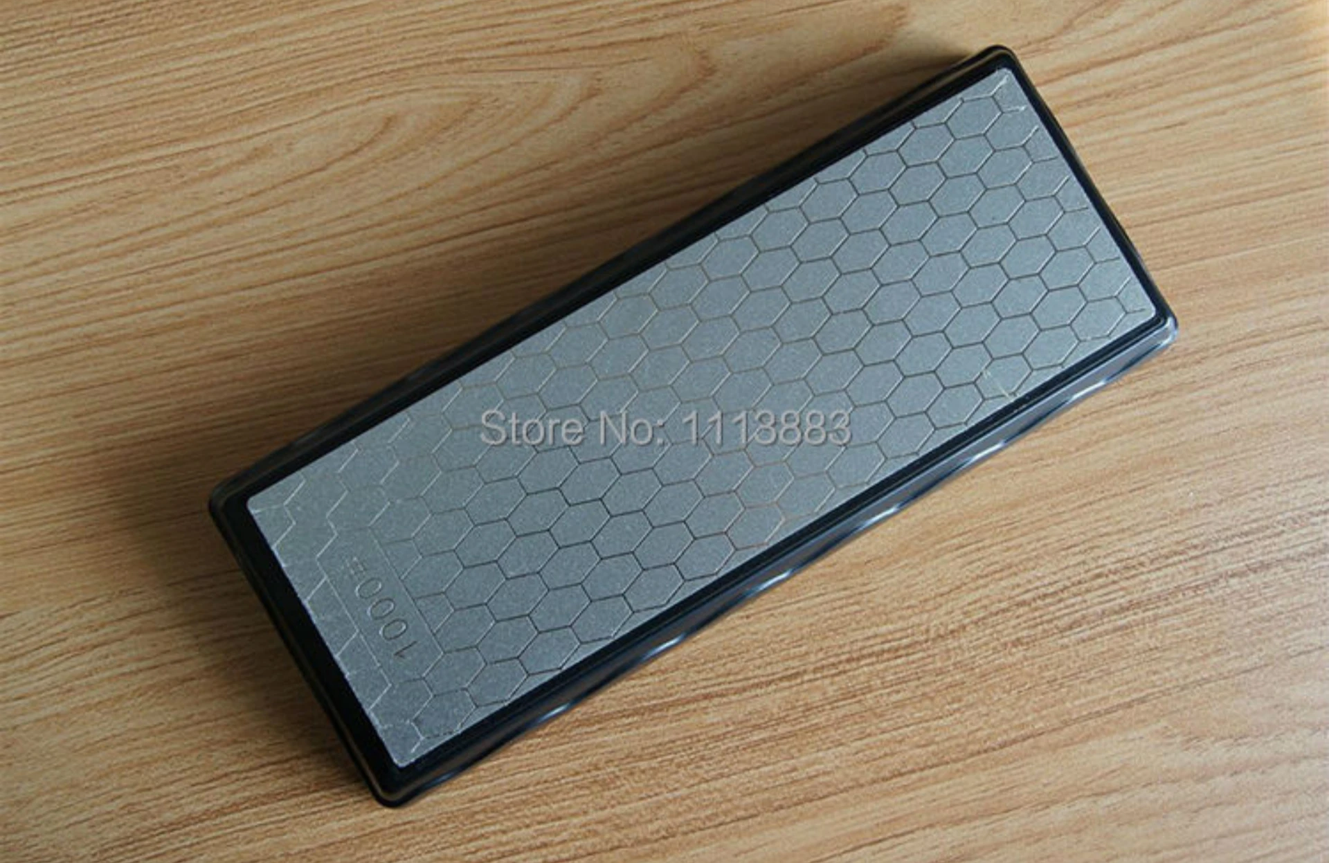 200*70mm Double-Sided 400 & 1000 Grit  Diamond Bench Whetstone Knife Sharpener Sharpening Stone with Plastic Base and Cover