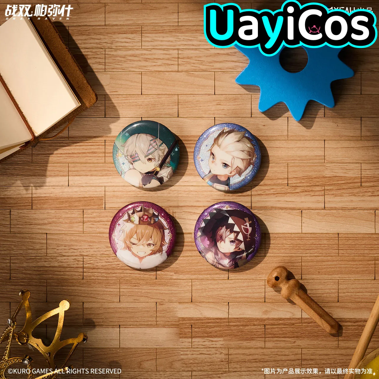 Official Game PUNISHING: GRAY RAVEN Lee Lucia Liv Badge Brooch Pins Ornament Doll Once Upon a Dream Series Anime Game Toy Gifts