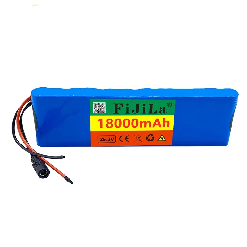 Imagem -05 - Bateria de Lítio para Bicicleta Elétrica Ciclomotor Bms 24v 18000mah 6s2p 25.2v 18650