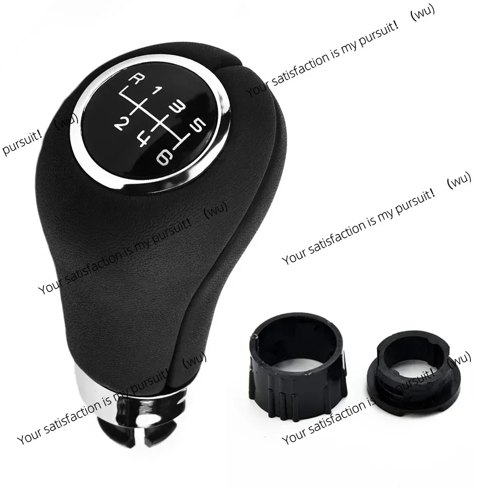 Car shift lever for Mercedes-Benz C-Class W203 W204 W209 black stitched PU 6-speed manual shift lever