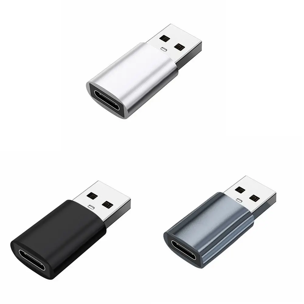 Tipo C fêmea para adaptador USB, USB 3.0 macho, carregamento rápido OTG, conector do telefone, Mini Conversor
