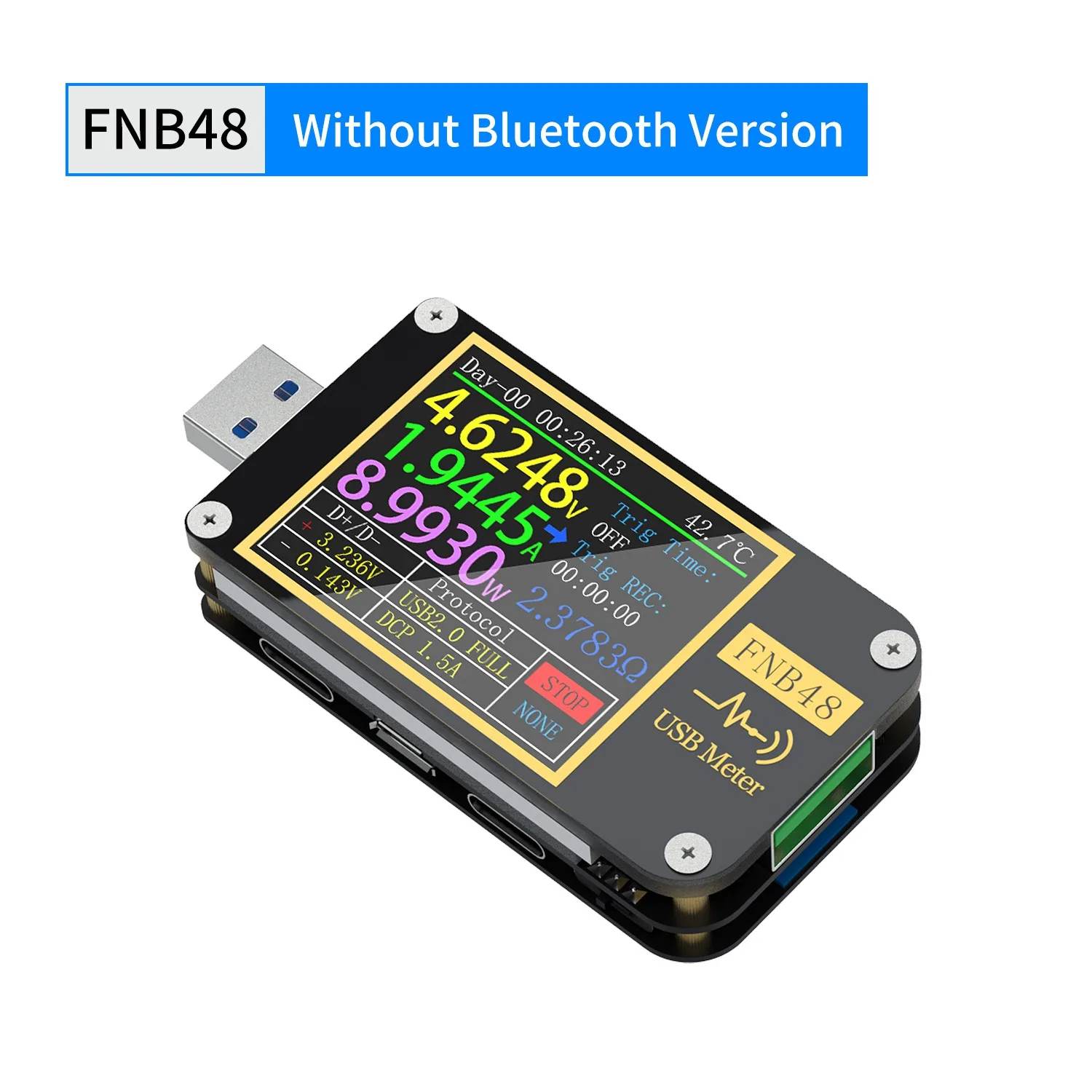 FNB48 PD Trigger Voltmeter Amperemeter Current Voltmeter USB Tester QC4 PD3.0 2.0 Charging Protocol Capacity Test A