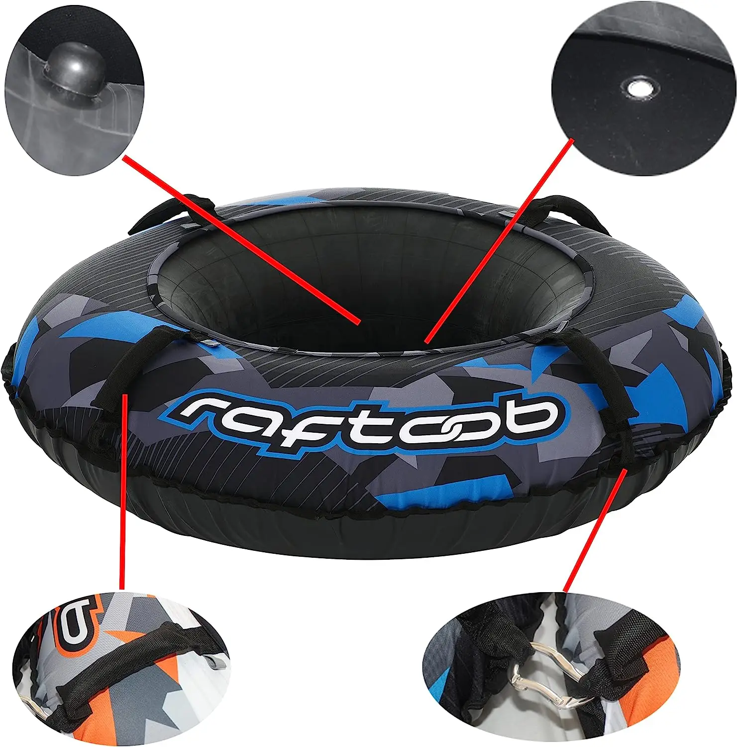 

Winter Inflatable Snow Sled Heavy-Duty Outdoor Snow Toy for Kids