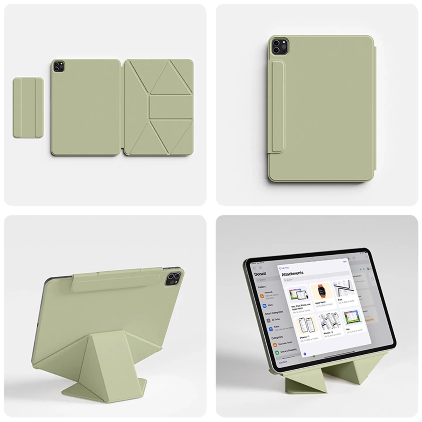 ZOYU Smart Folio Cover voor iPad A16 11e 2025 iPad Air 11 Funda iPad Pro 13 12.9 4/5/6e Gen Mini 8.3 A17 Pro magnetisch capa