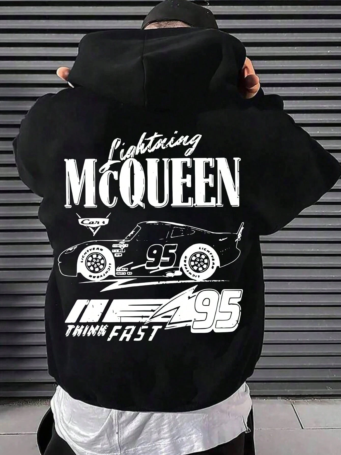 

Толстовка с рисунком Cars 95, с передним карманом, подходит для комфортных путешествий и отпуска, повседневная одежда для мужчин