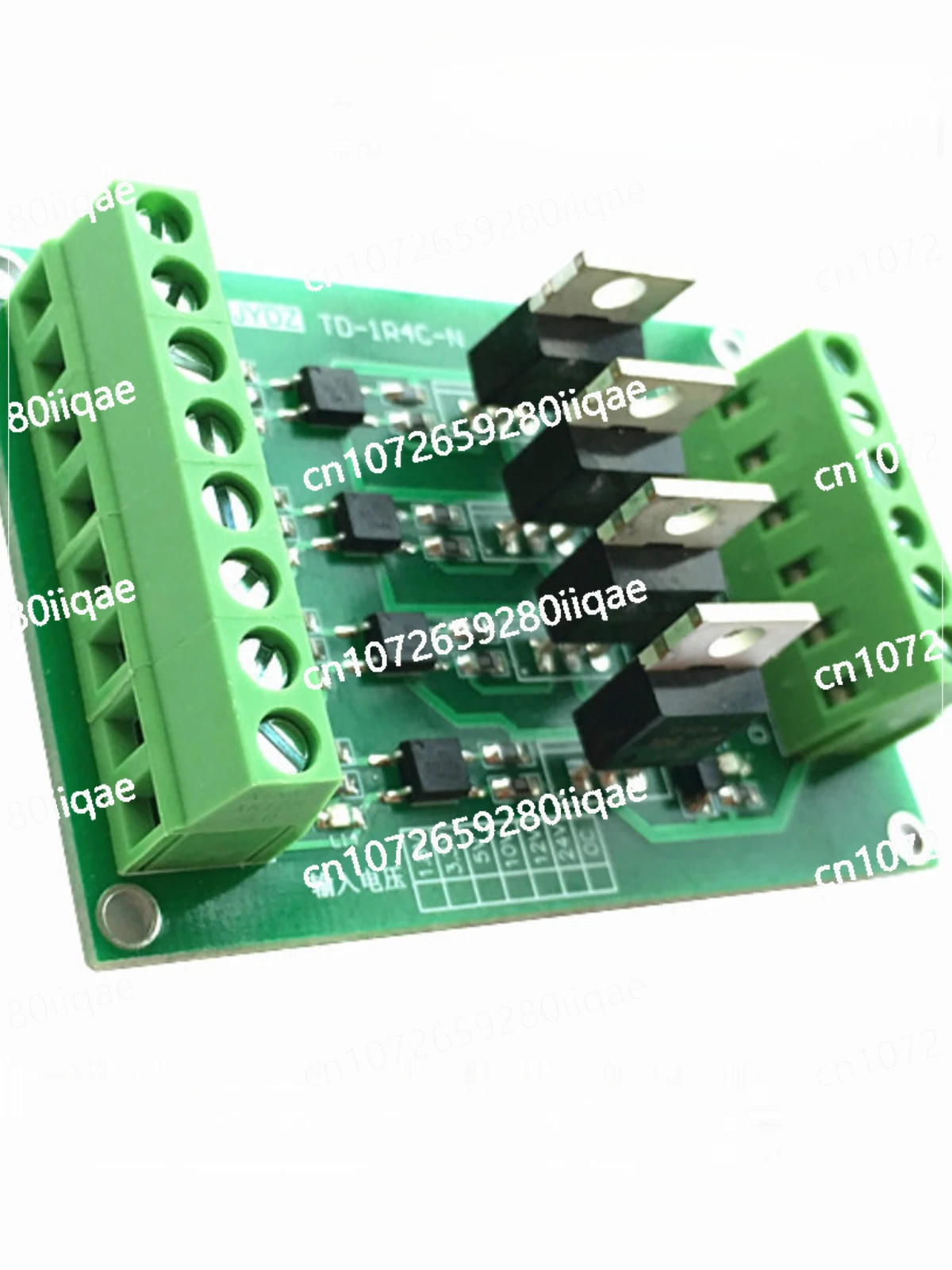 

4-Channel PLC Microcontroller Amplification Board Input NPN Output Optocoupler Isolation Board 5V Transistor Board 12-24V