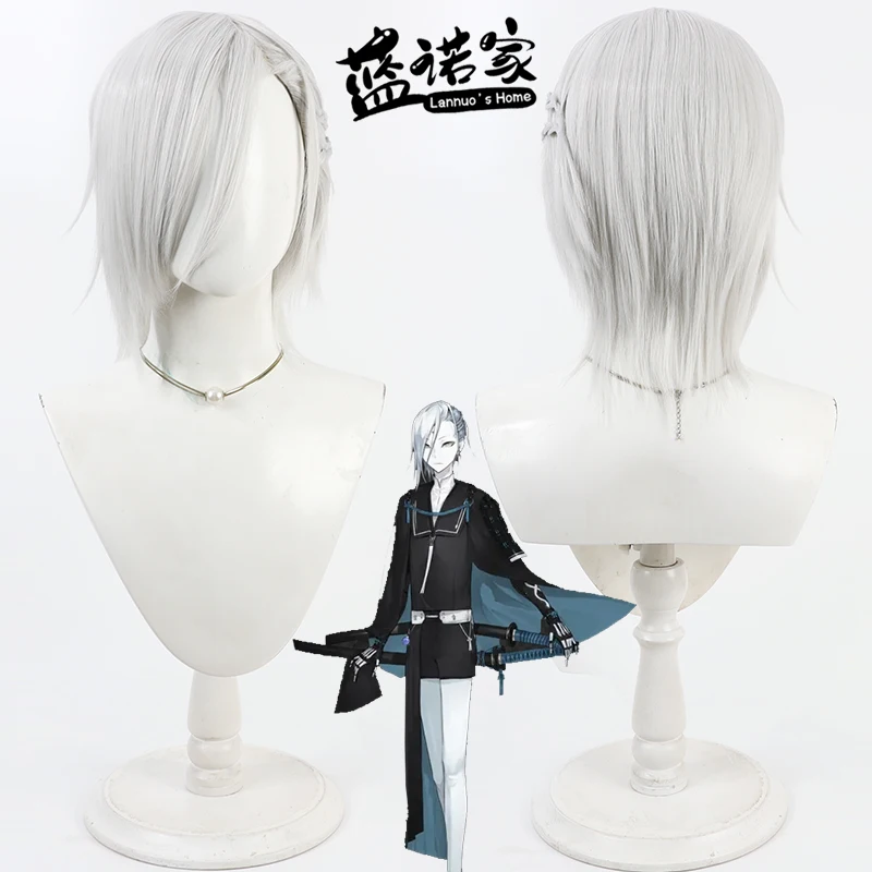 

Игра Touken Ranb Jizou Yukihira, парик для косплея, реквизит для Хэллоуина, синтетические волосы, термостойкое волокно + шапочка для парика