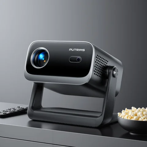 145°Adjustable Stand Mini Projector With WiFi And Bluetooth 1080P Support 18000L Portable Projector Electric Focus Auto Keystone