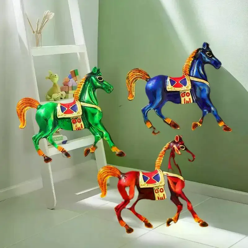 بروش من سبائك المينا على شكل حصان زودياك، لهجات الموضة للذكور والإناث، هدايا الصدار البدلة #2