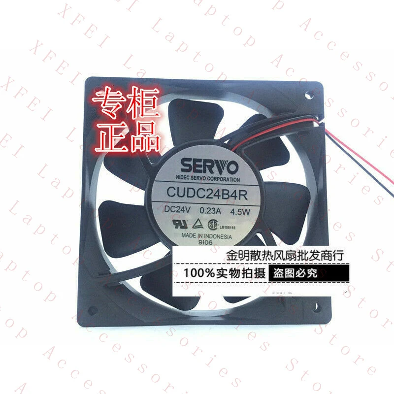 D  FOR SERVO CUDC24B4R 12cm 12025 DC24V 0.23A 4.5W Chassis Industrial Cooling Fan #Y