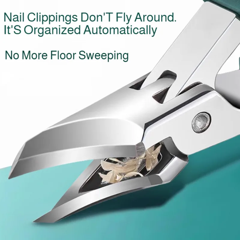 Kit de cortaúñas portátil para el hogar, cortaúñas de punta inclinada de acero inoxidable, herramientas de manicura duraderas y afiladas, para el cuidado de las uñas de los pies en el hogar