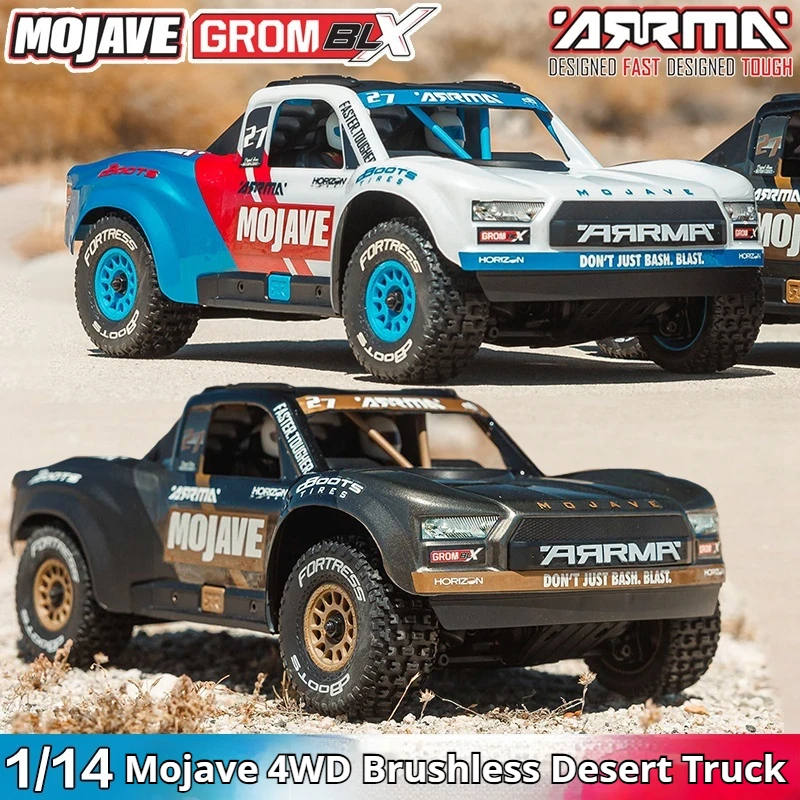 

ARRMA 1:14 MOJAVE GROM 80 км/ч Бесщеточный Mojave RC полноприводный пульт дистанционного управления электрическая карта пустыни внедорожник RTR