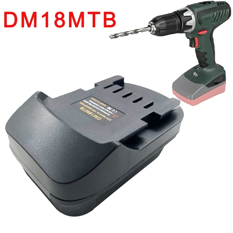 DM18MTB Battery Adapter Converter for Dewalt/Milwaukee 18/20V Batteries Convert To for Metabo 18V Power Lithium Battery Tools view 3