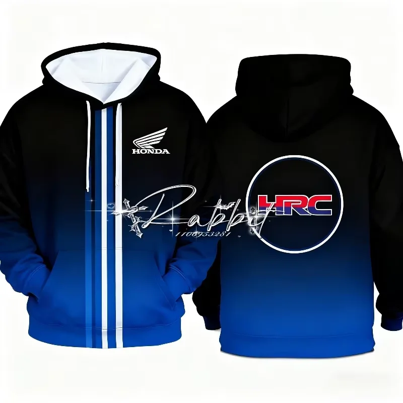 

Honda Hoodie Jacket 3D Print Motorcycle Racing Long Sleeve Loose Sweatshirt Casual Harajuku Jacket For Men Women Honda Clothing