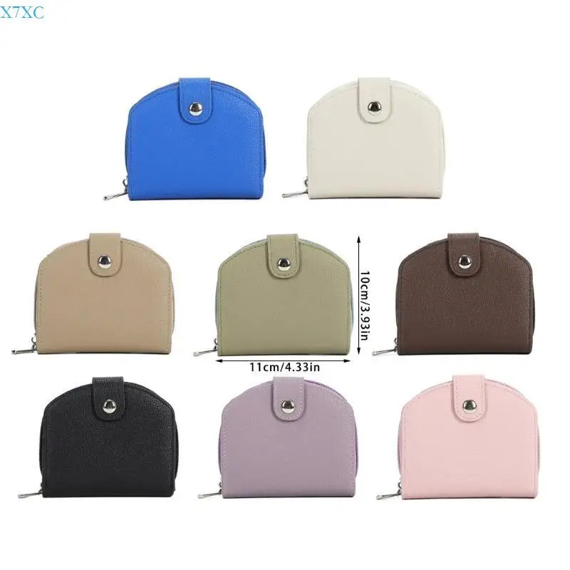 x7xc女性ショート財布カードホルダー小さな財布PUレザーコイン財布ソリッドカラーウォレットスタイリッシュな交換財布