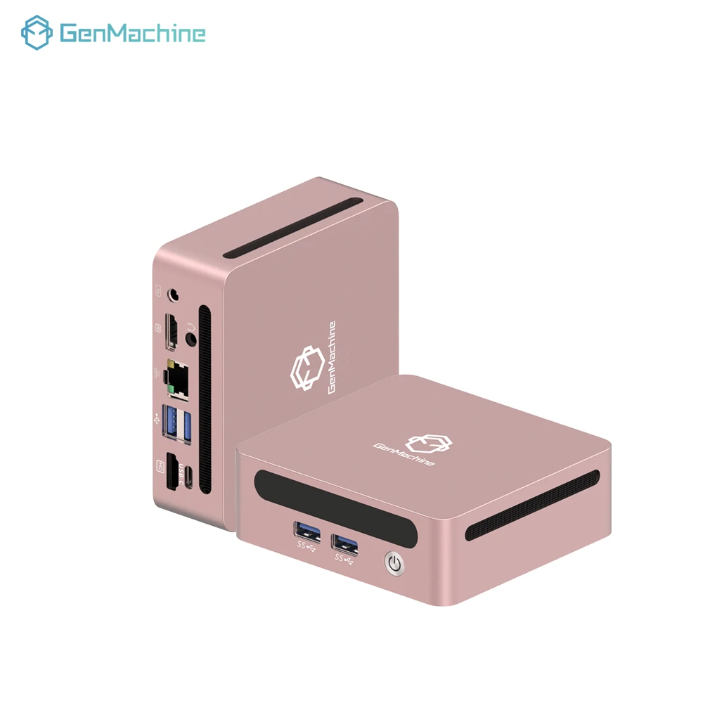 GenMachine كمبيوتر صغير AMD R9 5900HX Windows 11 Ryzen 4.6 جيجا هرتز DDR4 32 جيجا بايت DDR4 1 تيرا بايت PCIe 3.0 Wifi6 ألعاب كمبيوتر ألعاب ذاتي الصنع