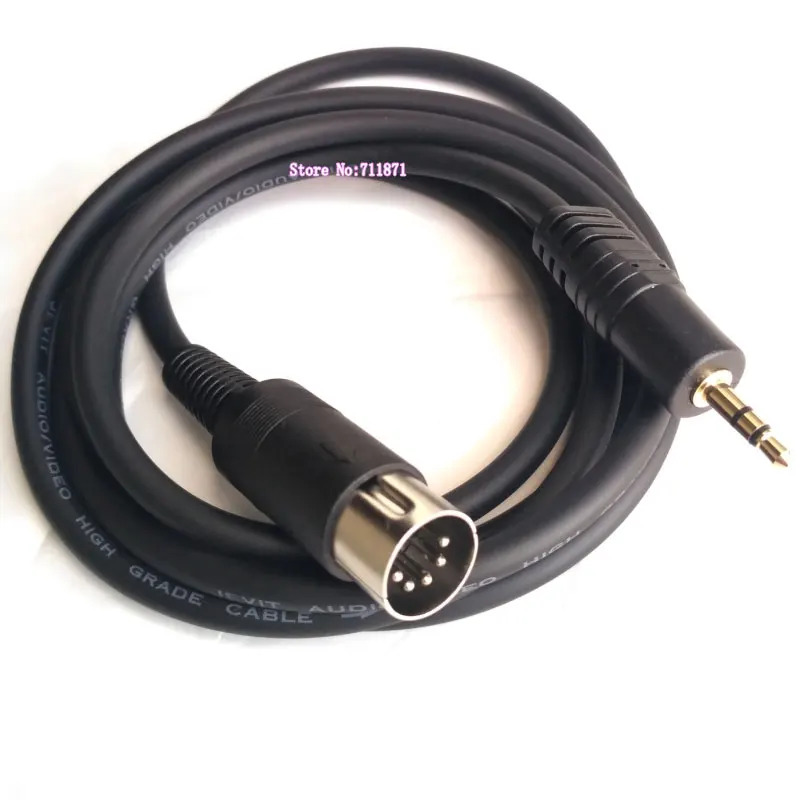 A B Type Stereo TRS 3.5 Male to 5P 5Pin DIN Male Audio Cable Line 5Pin DIN MIDI male to TRS 3.5mm Male Adapter Wire Cord 3.5 Din