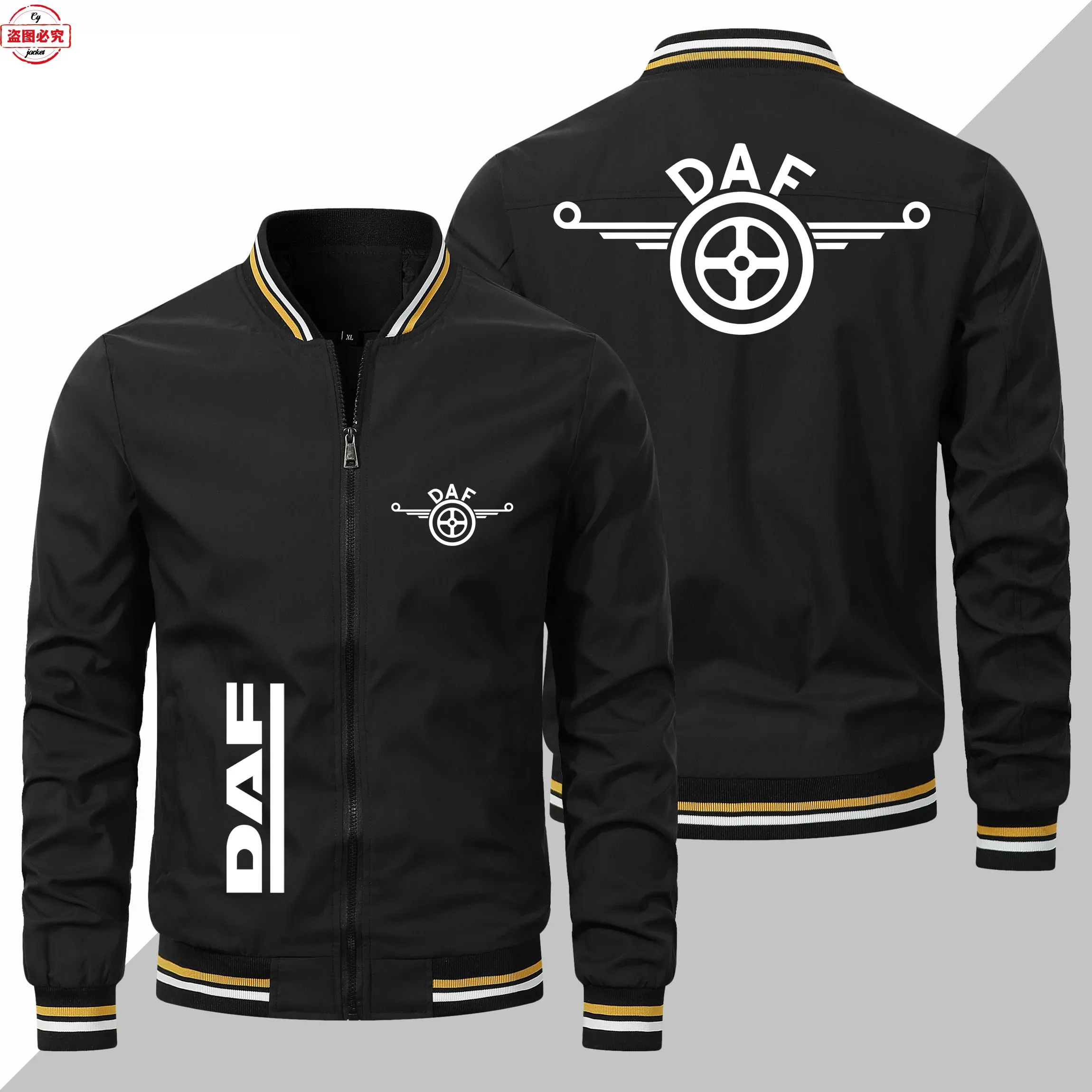 

DAF truck logo jacket long-sleeved men's top stand-up collar spring and autumn jacket work clothes group clothes work clothes