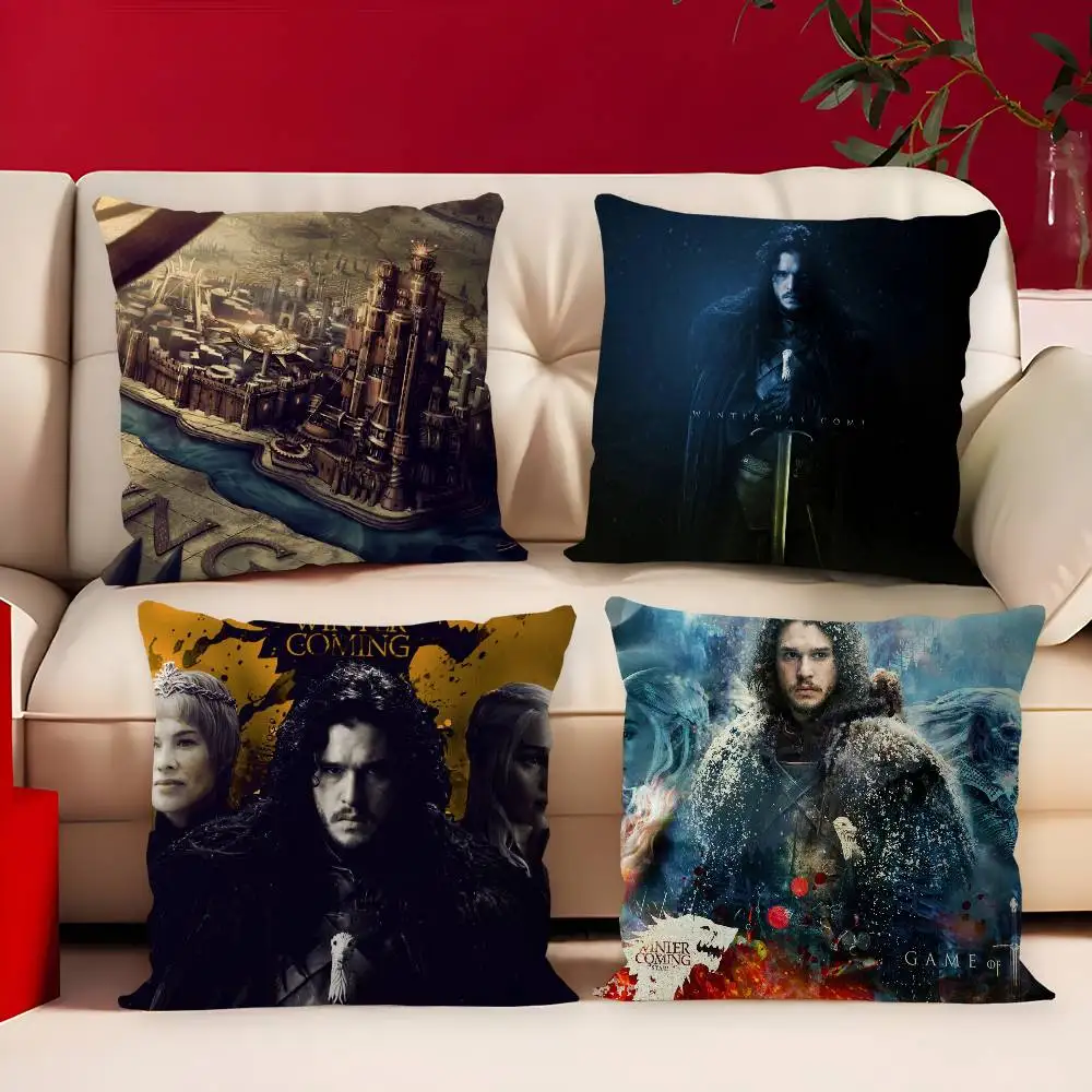 A Song of Ice and Fire Cushion Cover Car Throw Pillow Case For Sofa Car Christmas Gift 40x40cm 45x45cm
