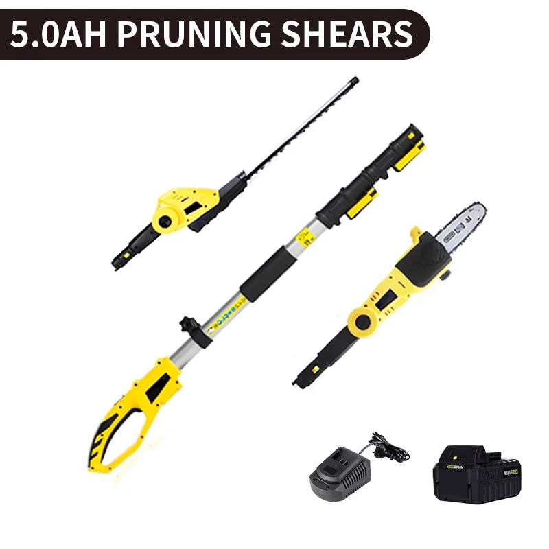 Rechargeable high branch saw high altitude saw electric high branch shears telescopic chain saw multifunctional hedge trimmer