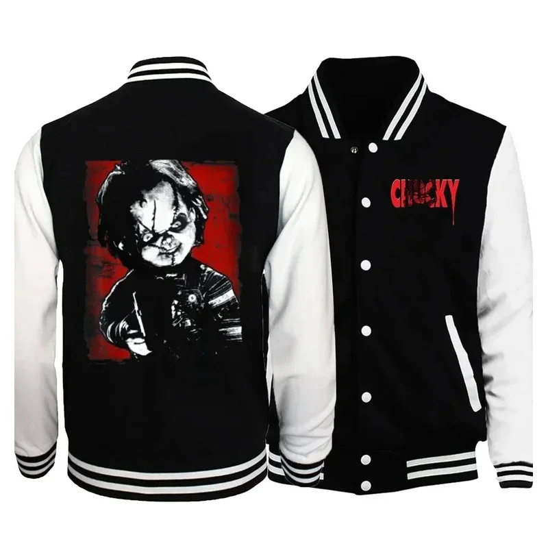 2024 fashion CHILD'S PLAY C-Chucky and T-unfortunately anys baseball jacket sweatshirt costume men & women hoodie casual jacket