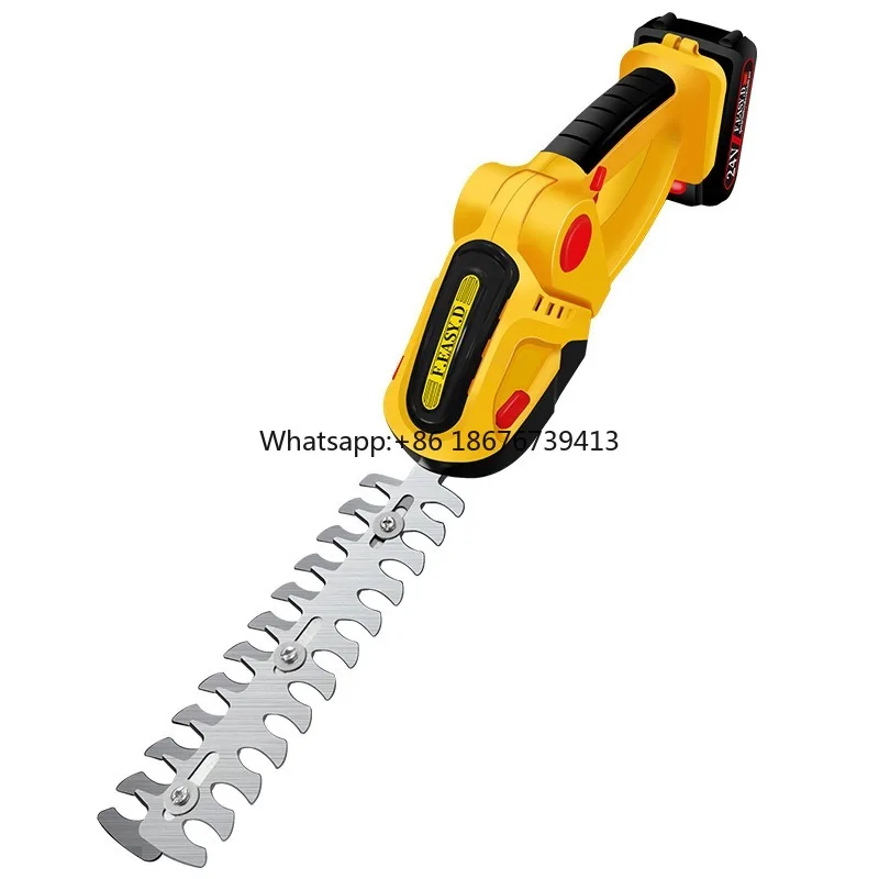 

2 in 1 Handheld Grass Shear Hedge Trimmer 24V Battery Garden Electric Cordless Hedge Trimmer