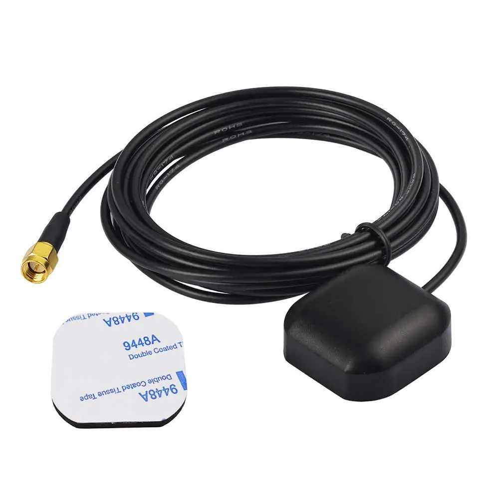 Bingfu SMA Male Active GPS Antenna Waterproof for Car GPS Nav Module Truck Marine Boat GPS Tracker Locator Real Time Tracking