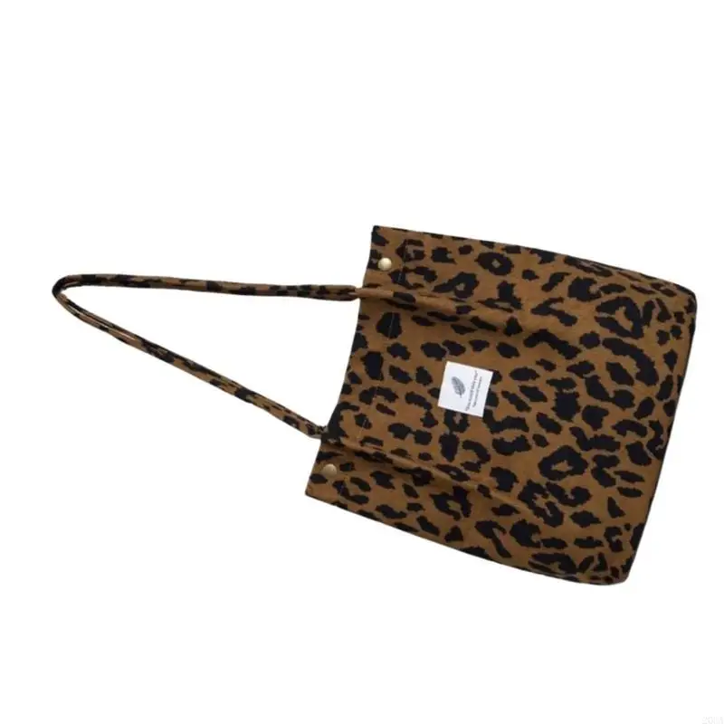 

Corduroy Handbag for Women Large Capacity Casual Tote Bag for School Shopping and Work 20CA