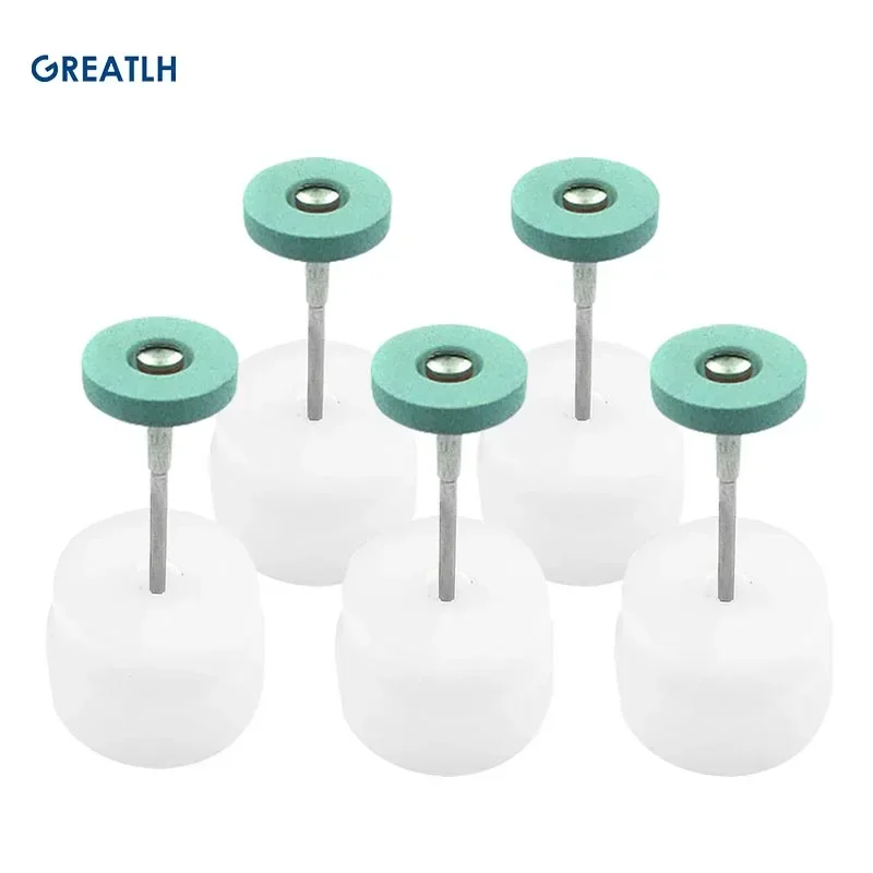 5PCS Ceramic Diamond Polishing Head Dental Lab Ceramic Diamond Grinder Zirconia Porcelain Polish