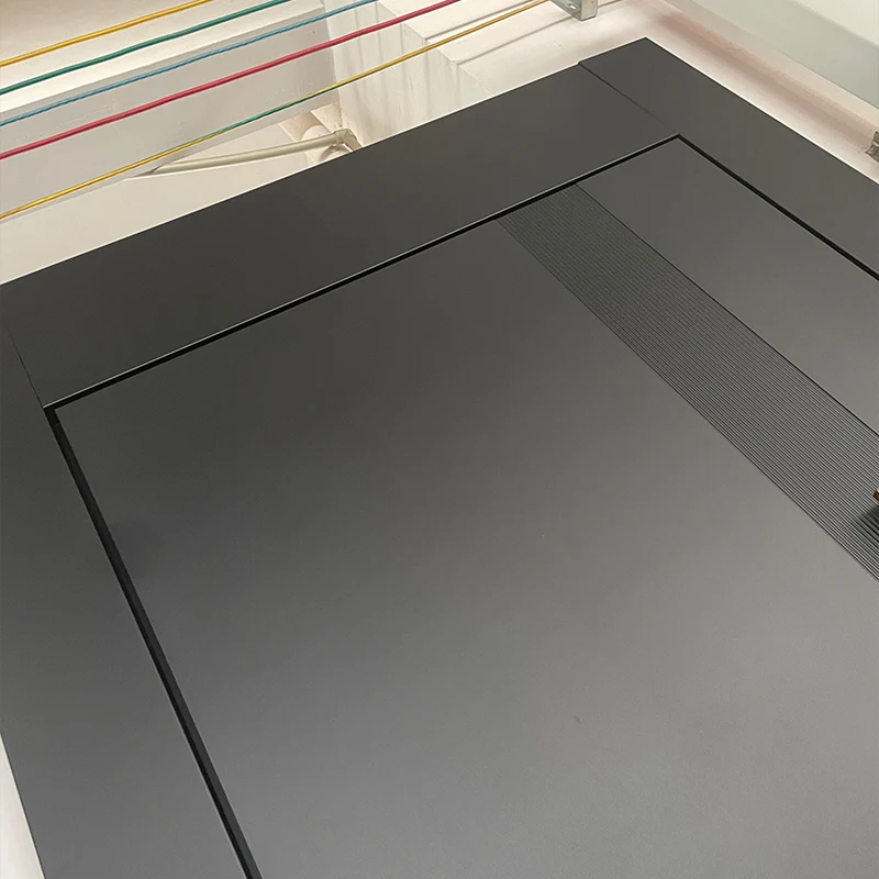 New Design Cast Aluminum House Door Modern Security Single Entrance Door with Smart