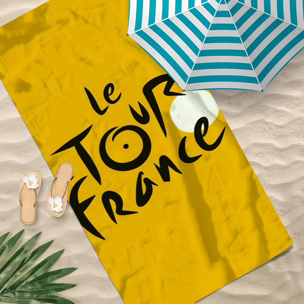 T-Tour of France-e Handtuch für den Strand, schnell trocknend, weiche Poolhandtücher, Geschenk für Reisen, Fitnessstudio, Dusche, Camping, Sport