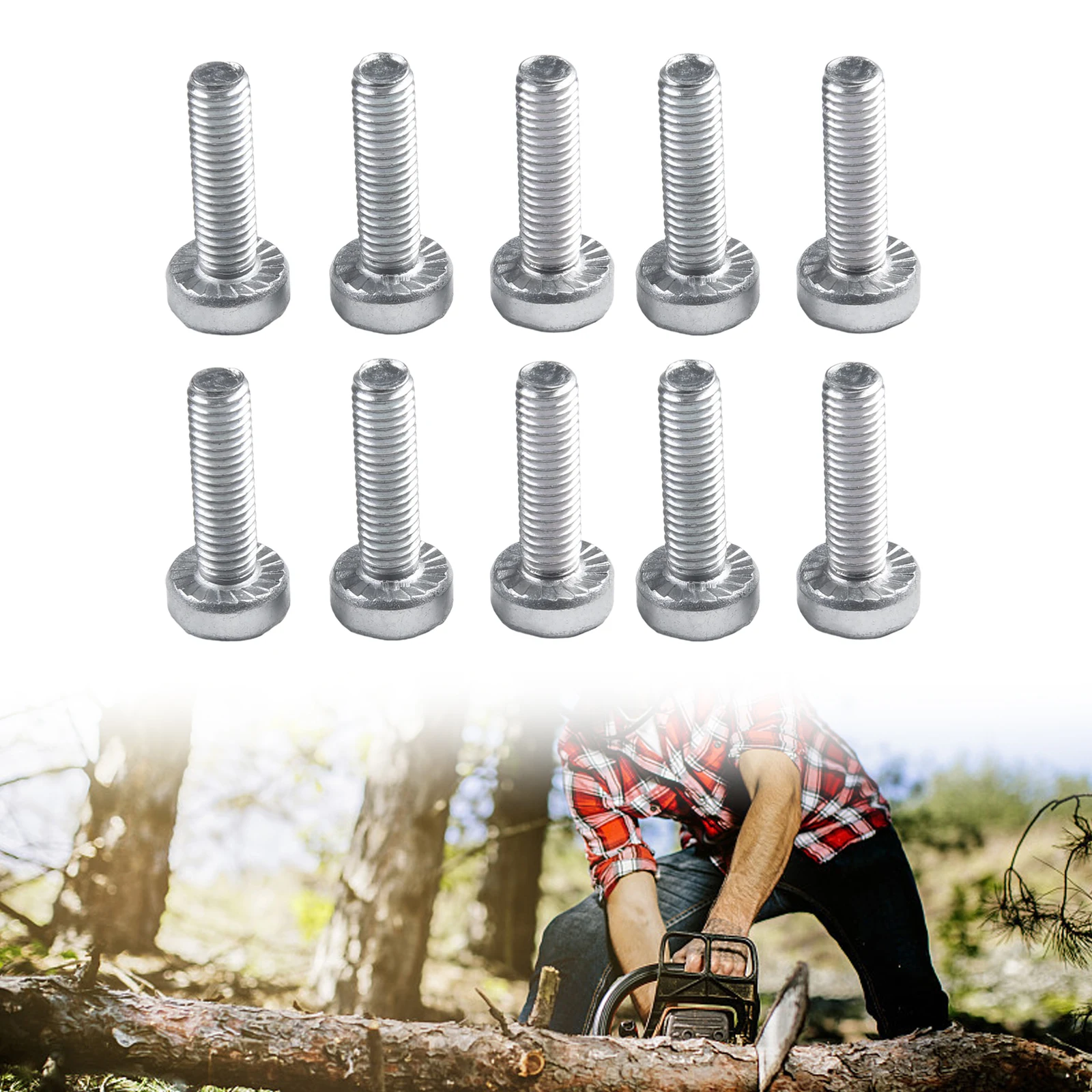 Convenient Bolts Portable Reliable Silver Screw Set Iron Kit Parts Replacement 10pcs Tools 5mmx18mm 9022 340 1010