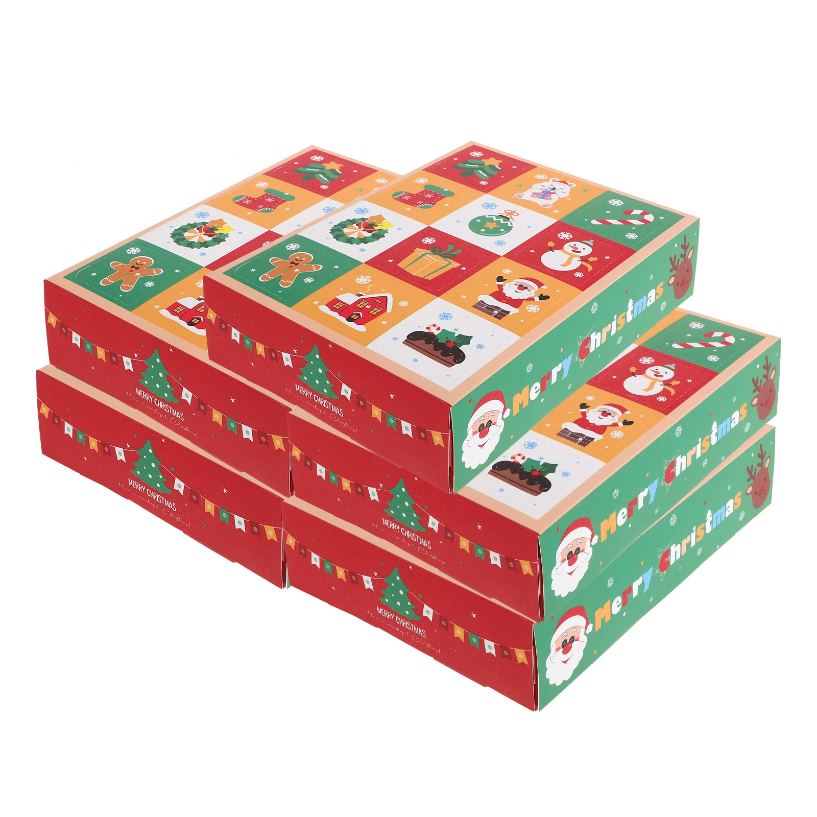 

Advent Countdown Gift Boxes Christmas Paper Packaging Case Decorations for Tree