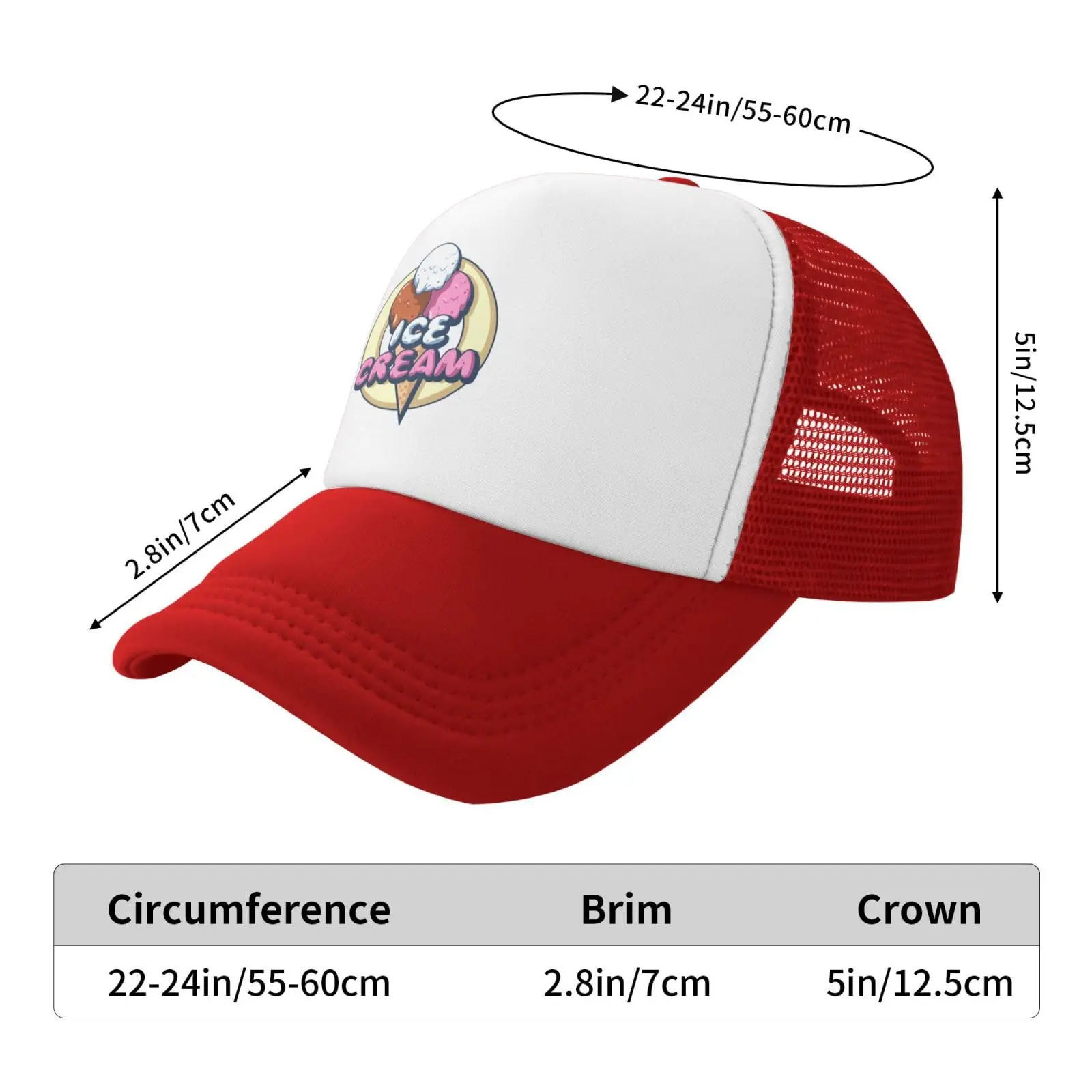 Casquette de camionneur en maille respirante, chapeaux de crème glacée, casquettes de baseball souples pour 03, printemps, été, automne