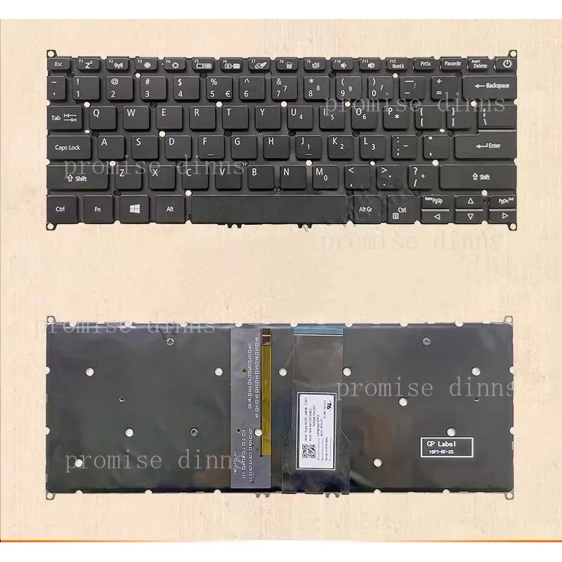 M   for Acer Swift SF314-510G-517A N20H3 SF314-511-75YS N20C12 backlit US keyboard New