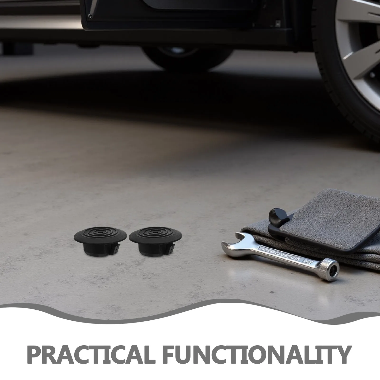 100 قطعة من سدادات استبدال التنورة الجانبية أغطية بلاستيكية متينة لحماية واقي الطين في السيارة متوافقة مع استنزاف السيارات #3